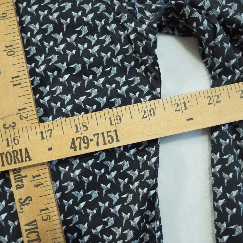 Au Noir Sz 3 (M) Men's Casual Black Patterned Button-Down Shirt 100% Cotton - Picture 11 of 12